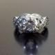 Platinum Art Deco Diamond Engagement Ring - Art Deco Platinum Pave Diamond Wedding Ring - Pave Diamond Ring - Engraved Platinum Ring