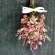 Shabby Chic all Natural dried flower corsage for a spring, garden, rustic, nature themed wedding.