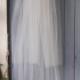 Two tier wedding veil  blusher,35 X 49, ivory, white, diamond white