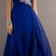 Luxurious Strapless A-line Beaded Sweetheart Temptation Royal Blue Floor Length Prom/evening/bridesmaid Dresses Te-2307 - Cheap Discount Evening Gowns