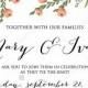 Floral wedding Invitation