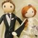 Wedding Keepsake Bride and Groom art dolls / Cake toppers.