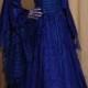 Royal blue wedding dress, renaissance dress, handfasting dress, fantasy wedding dress, elven dress, custom made