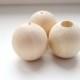 40 mm Wooden round beads 10 pcs - natural eco friendly r40mm