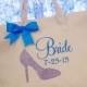 Brides Canvas Tote Bag Stiletto Shoe Shimmer Vinyl
