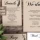 Wedding invitation, Wedding suite, Modern Boho, Instant download editable PDF W114