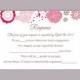 DIY Wedding RSVP Template Editable Word File Instant Download Rsvp Template Printable RSVP Cards Pink Rsvp Card Floral Rsvp Template