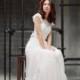 Miroslava // Bohemian wedding dress - Wedding gown - Pink wedding dress - Blush wedding gown - A line wedding dress - Modest wedding dress