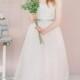 Marie // Polka dot wedding dress / Pink wedding dress / Princess wedding gown / Colored wedding dress / Coloured wedding gown / Rose wedding