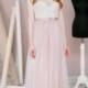 Tori // Lace wedding dress - Wedding gown - Pink wedding dress - Rose wedding gown - Illusion lace wedding dress - Etherial wedding dress