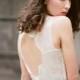 Hionia // Open back wedding dress - Lace wedding dress - Keyhole back wedding gown - Mint wedding dress - Bohemian wedding dress - Boho lace