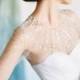 Ursa // Fairy tale wedding gown - Wedding ball gown - Princess wedding dress - Grey wedding dress - Blue wedding dress - Illusion neckline