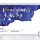 Printable PERSONALIZED and Unique GALAXY RESPONSE card  - wedding response card - watercolor invitation - night sky wedding response card