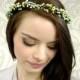 Boho Headband, Ocean Breeze Berry Crown, Bridal Crown, Bridal Hair, Ocean Blue and Green Berry Crown, Flower Girl Crown, Bridesmaid Hair