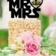 Wedding Cake Topper - Star Wars Font Cake Topper - Mr & Mrs Cake Topper