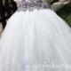 Flower Girl Dress Grey tutu dress baby dress toddler birthday dress wedding dress Newborn 1T 2T 3T 4T 5T 6T