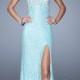 La Femme 20705 Beaded Lace Evening Dress - Brand Prom Dresses