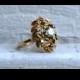 Vintage 18K Yellow Gold Diamond Ring by Jabel.