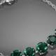 Emerald Crystal Bracelet Swarovski Emerald Sterling Silver Bracelet Green Wedding Bracelet Bridesmaid Emerald Jewelry Swarovski Bracelet