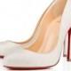 Merci Allen 100 Ivory Glitter - Women Shoes - Christian Louboutin