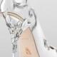 Eden Pump-38-White Satin With Silver Leaves