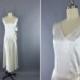 SALE 30% OFF - Vintage 1920s Wedding Dress / 20s Bias Cut Dress / 1930s Art Deco Wedding / 30s White Satin Bridal Gown
