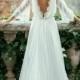 Boho Long Sleeves Wedding Dress