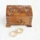 Wood Ring Box, Carved Wedding Ring Box, Custom Ring Box, Antique Ring Bearer, Rustic Ring Box, Small Ring Box, Wood Ring  Box, Ring Pillow