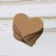 Wedding Confetti Hearts (500) ... Kraft Paper Hearts Rustic Wedding Decor Table Scatter Wedding Reception Decoration Valentines Day Party