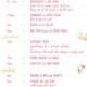 Pink Watercolor Flower and Gold Foil Art Bachelorette Itinerary