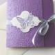 Butterfly handmade wedding invitation/Purple, lavender wedding invite/Unique baptism invitation/Sweet sixteen invite/Baby shower invitation