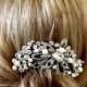 Vintage Inspired Pearls bridal hair comb, Swarovski pearl hair comb, wedding hair comb, bridal hair accessories, wedding hair accessories