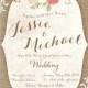 Rustic Wedding Invitation - Lace wedding Invitation, Burlap Wedding Invitation, Printable wedding invitation