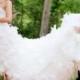 Corset Wedding Dress with Feathers and Crystals High-Low Style