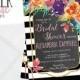 Chalkboard Bridal Shower Invitation, Gold Wedding Invitations, Fun Invites, Colorful Shower Invitations, Kraft Baby Shower (BS3)