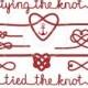 tying the knot, wedding invitation, rope heart clip art, anchor, nautical clip-art, Valentine's day digital clipart, scrapbooking, download
