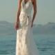 Boho Lace Tank Style Beach Wedding Dress :: Autumn Collection