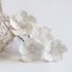 White Flowers hair Pin set - Small Hair Flowers, Wedding Hair Flowers, Bridal Hair Pins, Wedding, White Bridal Hair Flowers