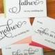 TO My MOTHER, FATHER, Mother In Law, Father in Law on my Wedding Day Card Set, Shimmer Envelope, Wedding Note Card Set, Wedding Stationery