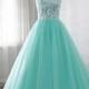 Tulle prom dress, lace ball gowns, quinceanera dress, homecoming dress