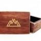 Mountain Engagement Ring Box - Jewelry Box - Ring Bearer Box - Rustic Wedding