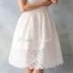 Vintage Style Alice in the Garden Tea Length Cotton Lace Wedding Dress - AM1982795.