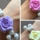 Flower Bracelet, Rose Bracelet, Bridesmaid Bracelet, Bridesmaid Gift, Summer Wedding