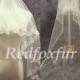 Bridal Cathedral Veil/1Tier Bridal Veil/Ivory Lace edge veil/Alencon lace veil/sequins Veil/Wedding Accessories/Wedding dress veil
