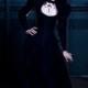 Gothic Black Dragon Wedding Dress- Victorian Corset DressJacket-  Alternative Bridal Gown Halloween- Custom to Order