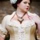 Victorian Wedding Dress Corseted Jacket Steampunk Style Silk - Custom to Order