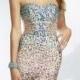 2014 Cheap Strapless Sequined Gown by Paparazzi by Mori Lee 95022 Dress - Cheap Discount Evening Gowns