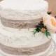 Cake Love: A Simple Wedding Cake Decorated With Hessian, Twine And Seasonal Blooms