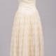 1970 Floral Lace Vintage Wedding Gown