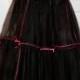 Three Layer Goth Black and Red Crinoline Petticoat for Full Ballgowns, Three layers, Custom